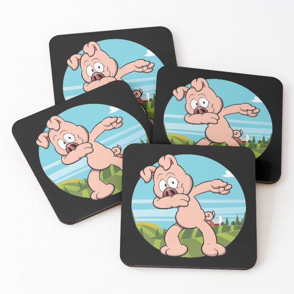 Item preview, Dabbing Pig | Dancing Farm Animal Pink Piglet designed and sold by anziehend.