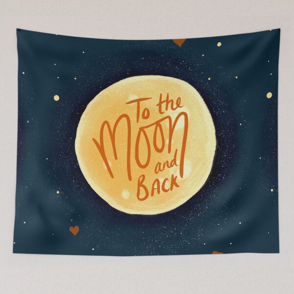 Item preview, To the moon and back designed and sold by bubbliciousart.
