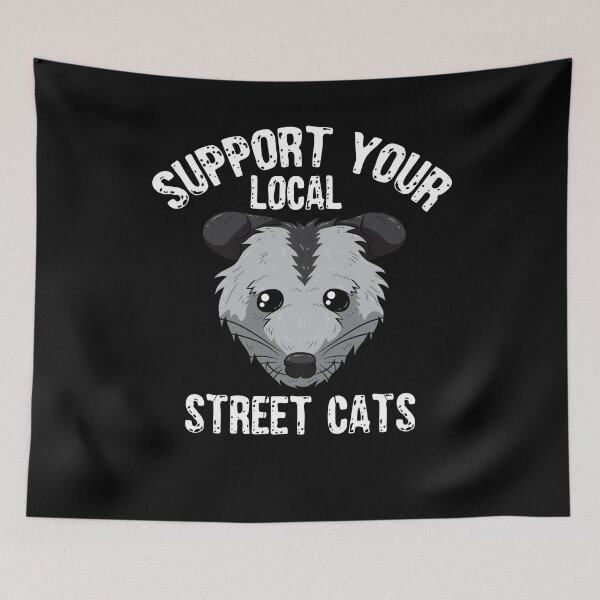 Item preview, Support Your Local Street Cats Opossum Opossums designed and sold by BornDesign.