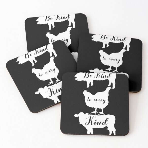 Item preview, Be Kind To Every Kind Vegan Vegetarian Veggie Quote designed and sold by BornDesign.