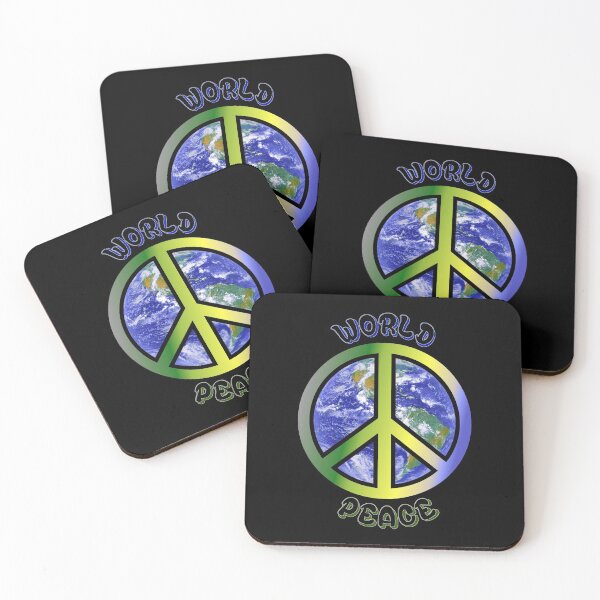 Item preview, World Peace, Peace sign on Earth  designed and sold by CharJens.