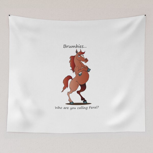 Item preview, Brumby ( Brumbies - Who are you calling feral?) designed and sold by Sketchy Pony.