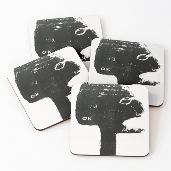 Item preview, OK monochrome illustration designed and sold by Linda Vachon.