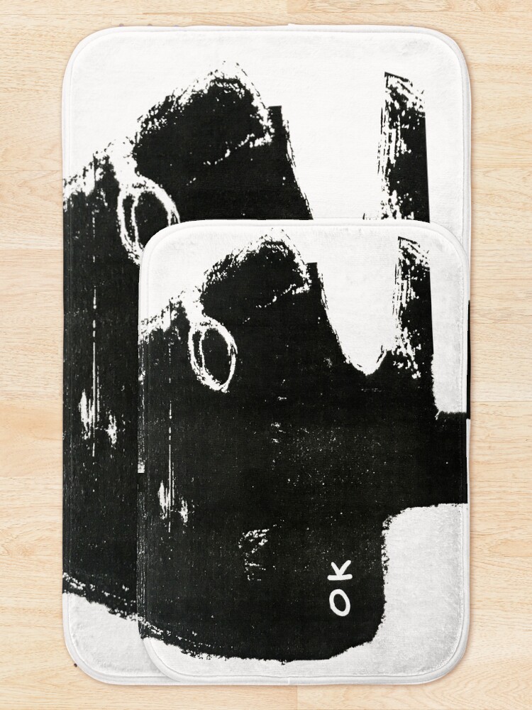 Alternate view of OK monochrome illustration Bath Mat