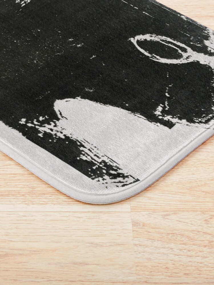 Alternate view of OK monochrome illustration Bath Mat