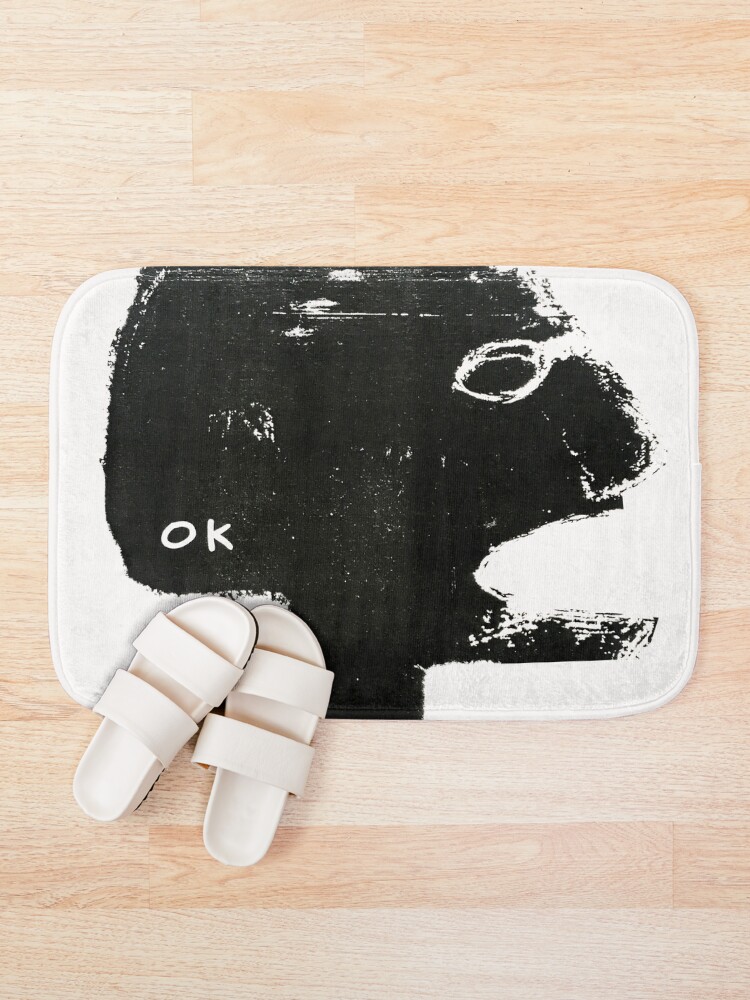 Alternate view of OK monochrome illustration Bath Mat