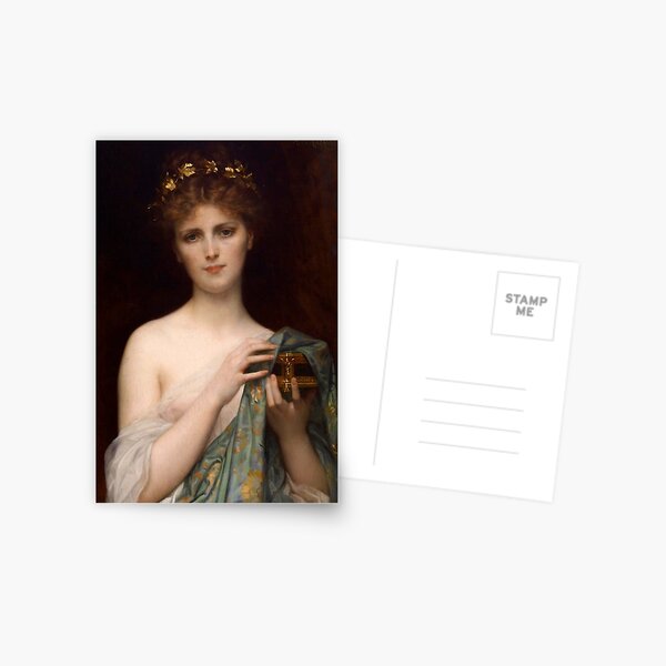Alexandre Cabanel "Christina Nilsson como Pandora" Postal