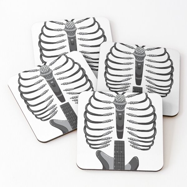 Item preview, Music Skeleton E Guitar Guitarist Microphone Musician designed and sold by BornDesign.