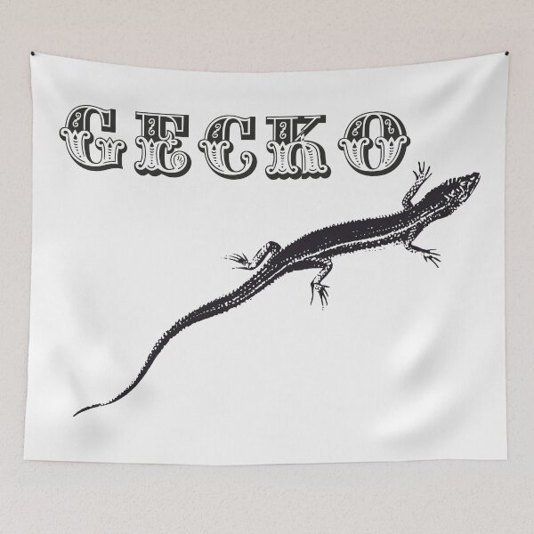 Item preview, Gecko Design - lettering and stylized gecko designed and sold by TaunusNetz.