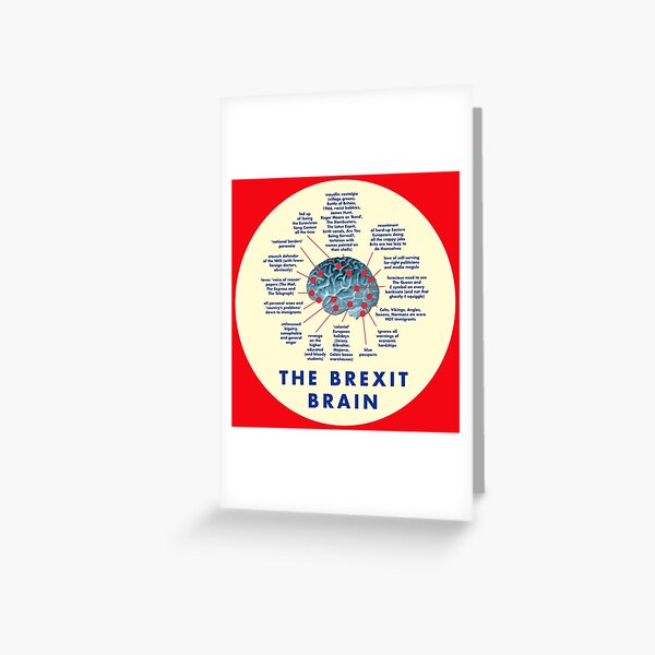 THE BREXIT BRAIN - A GUIDE Greeting Card