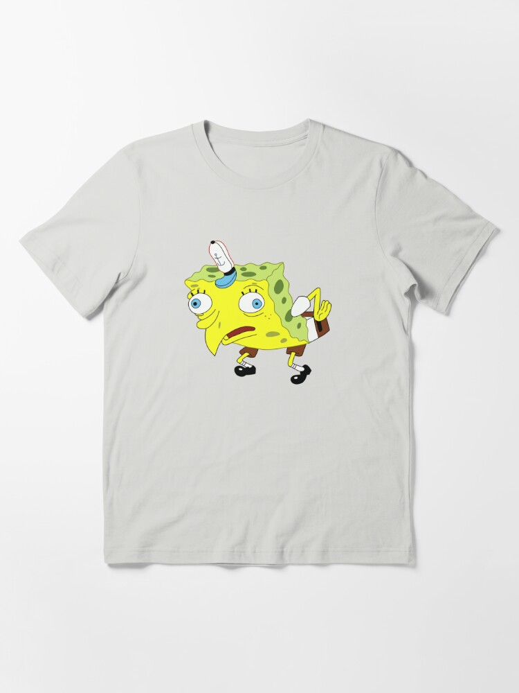 SPONGEBOB MEME funny face Essential T-Shirt for Sale by ARTemSPL