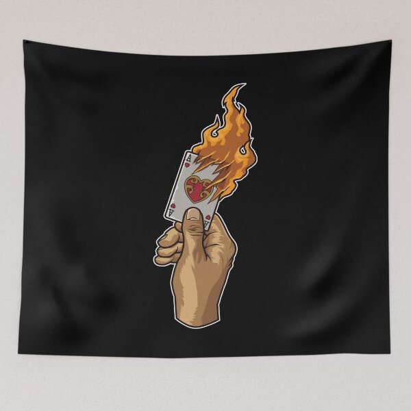 Item preview, Hand with Burning Ace Card | Poker Luck Gambler designed and sold by anziehend.