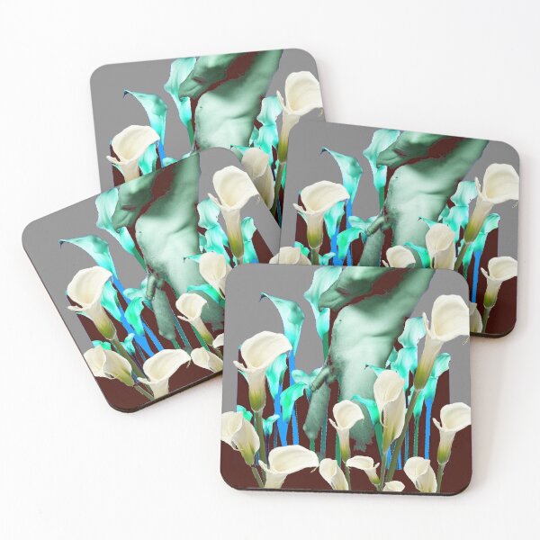 Item preview,     NUDE IN WHITE CALLA LILY GREY-BLUE DREAMSCAPE  GARDEN  designed and sold by sharlesart.