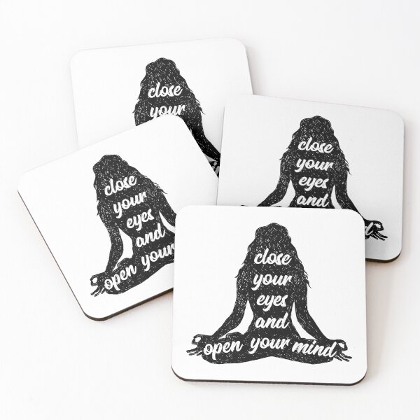 Item preview, Close Your Eyes And Open Your Mind | Yoga Namaste designed and sold by anziehend.