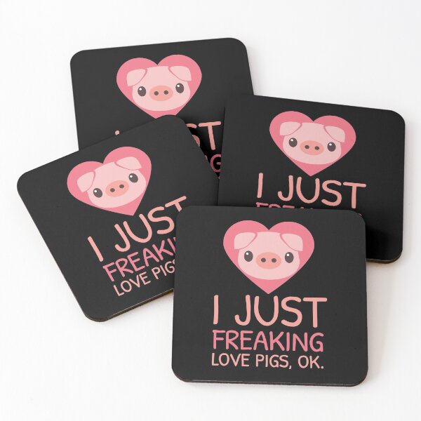 Item preview, I Just Freaking Love Pigs | Pink Piglet Oink designed and sold by anziehend.