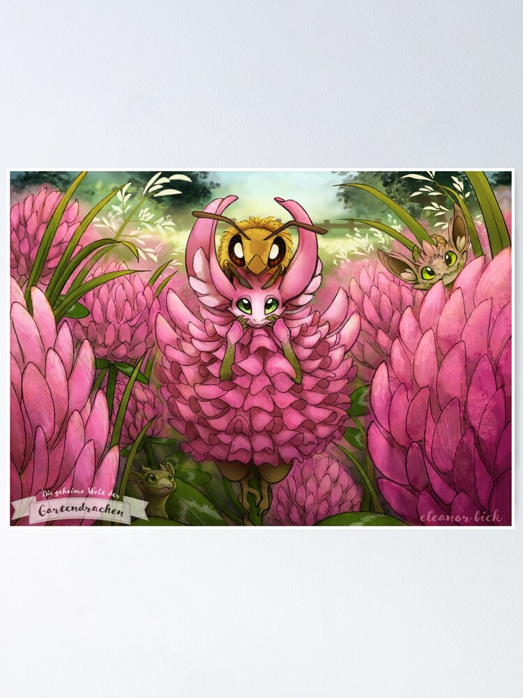 Alternate view of Gardendragons - Clover Sprites Poster