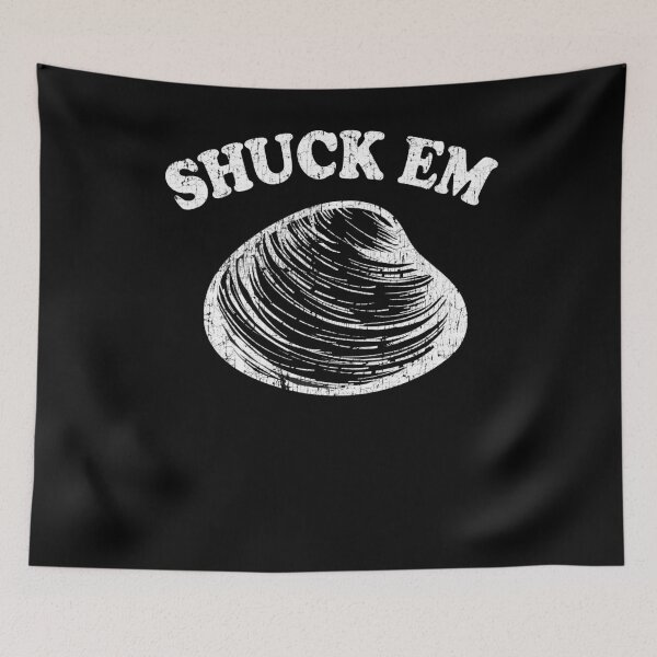 Item preview, Shuck Em Clams Quahog Shellfish Shucking Digging Raking Shirt  designed and sold by funnytshirtemp.