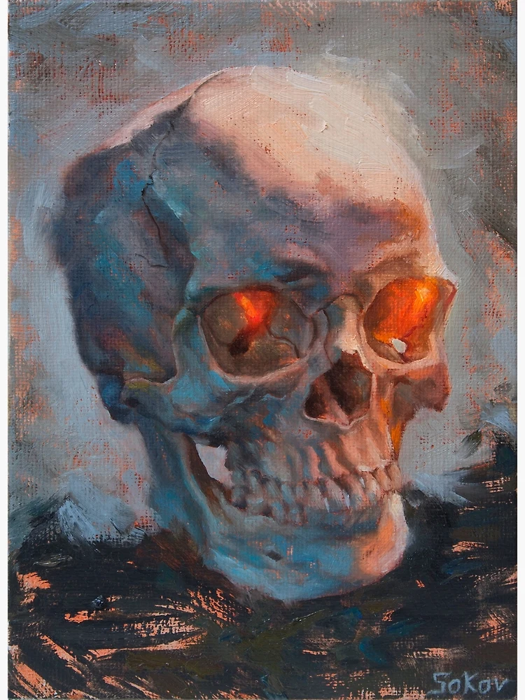 Original authentic Oil Painting Skulls