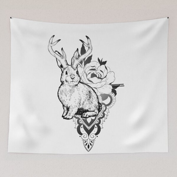 Item preview, Jackalope Mandala designed and sold by KalikaGraphisme.