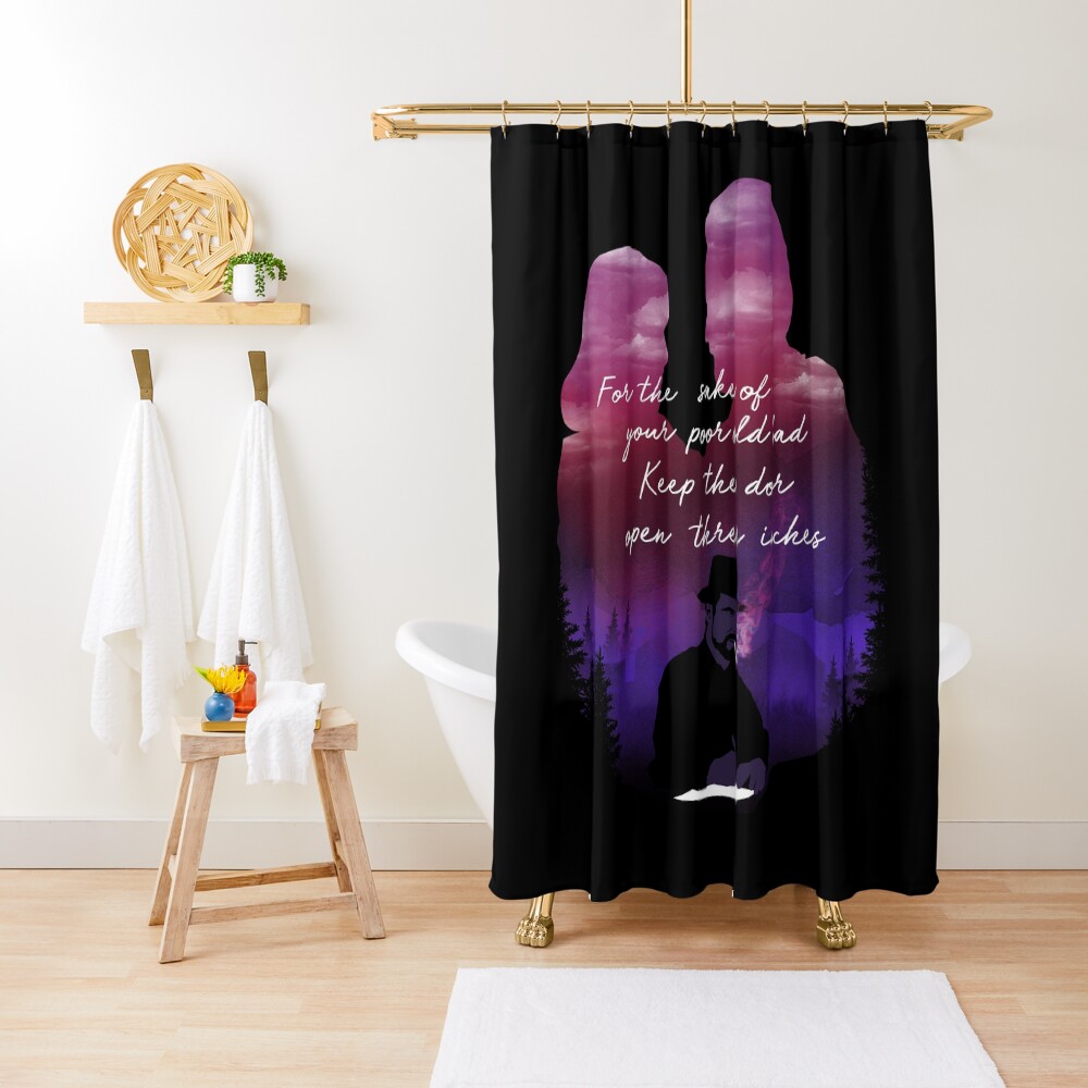 Father and Daughter Shower Curtain