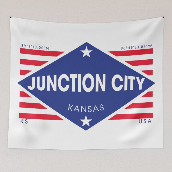 Item preview, Junction City, Kansas - Diamond Flag designed and sold by postertown.