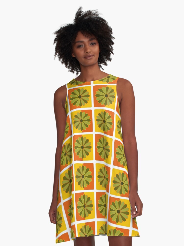 retro dress 70s