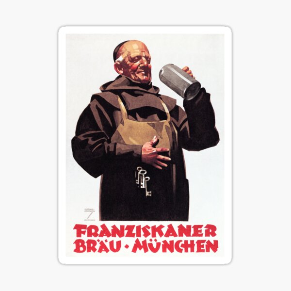 Item preview, FRANZISKANER BRAU MUNCHEN German Vintage Beer Advertisement  designed and sold by retroposters.