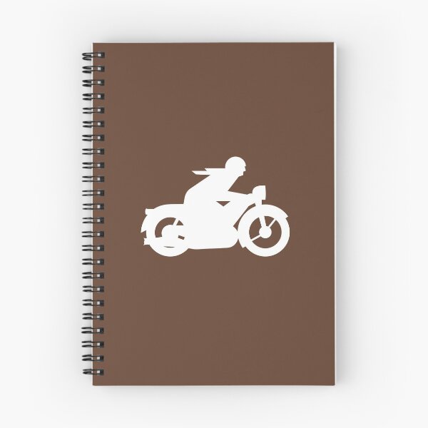 Item preview, AWO Motorcycle Rider Silhouette (white) designed and sold by VEB Ostladen.