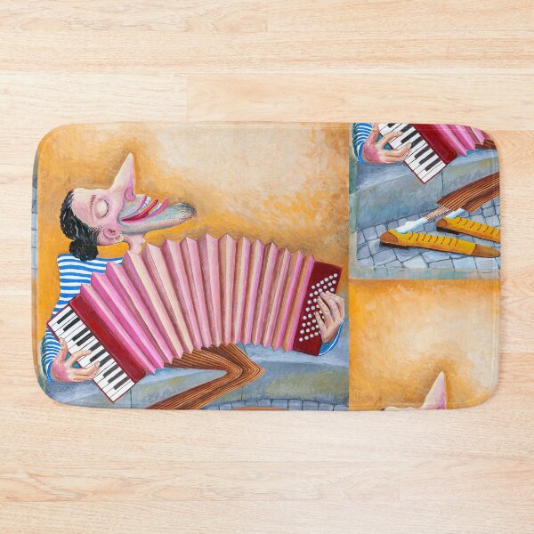 Item preview, Busker playing the accordion designed and sold by govorun.