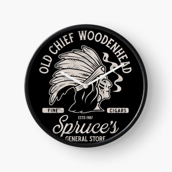 Item preview, Old Chief Woodenhead Black & White - Vintage Distressed Horror Movie designed and sold by Nemons.