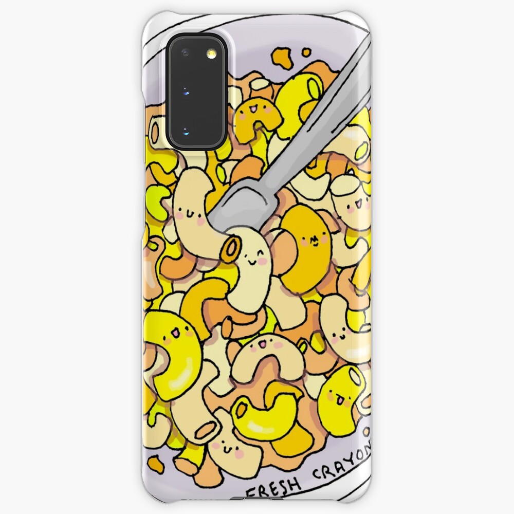 Mac And Cheese Macaroni Kawaii Cartoon Case Skin For Samsung Galaxy By Freshcrayonsart Redbubble