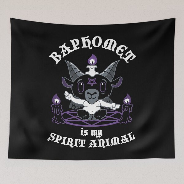 Item preview, Baphomet is My Spirit Animal - Occult - Creepy Cute - Goth designed and sold by Nemons.
