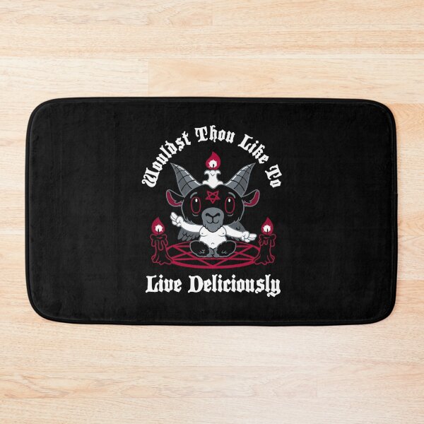 Item preview, Live Deliciously - Creepy Cute - Satanic Goat - Occult - Witch designed and sold by Nemons.