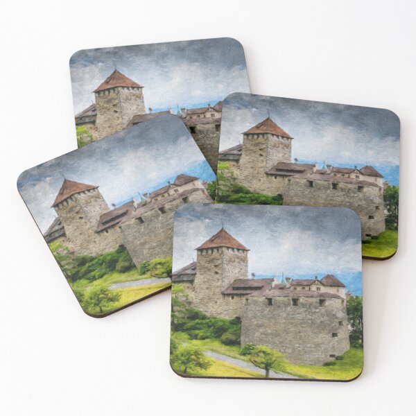 Item preview, Vaduz Castle Digital Oil Painting designed and sold by DiFigianoPhoto.