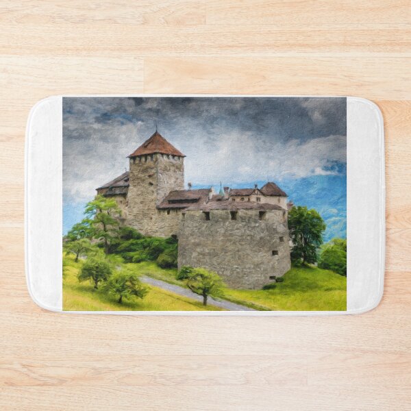 Item preview, Vaduz Castle Digital Oil Painting designed and sold by DiFigianoPhoto.