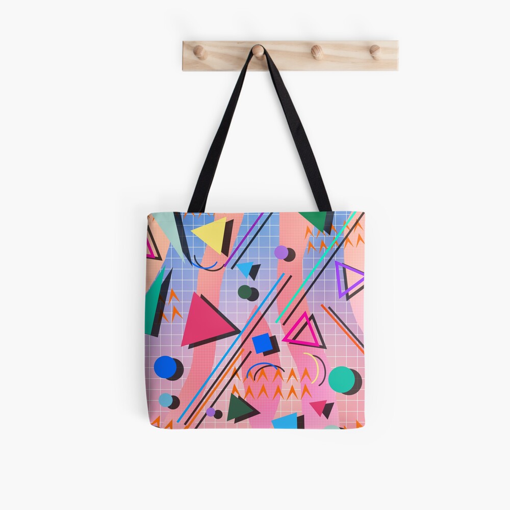 80s pop retro pattern 2 Tote Bag