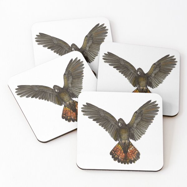 Item preview, Forest Red-tailed Black Cockatoo (Karrak) designed and sold by RedCloudDesign.