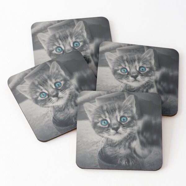 Item preview, curios blue eyed kitten designed and sold by psychoshadow.