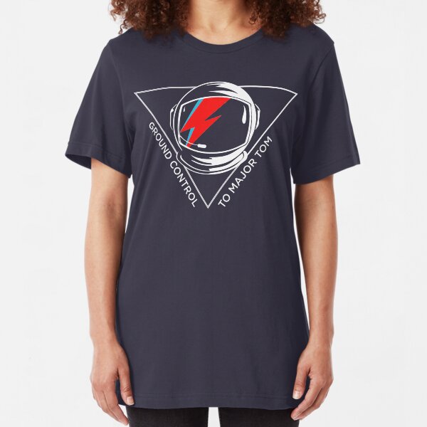 Tribute to David Bowie Slim Fit T-Shirt