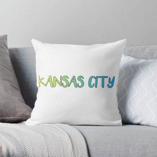 Kansas City Missouri Kansas Throw Pillow