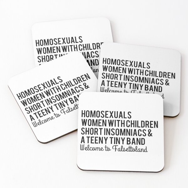 Item preview, Welcome to Falsettoland (Black on white, with "WTF") designed and sold by Alaina Fritzinger.