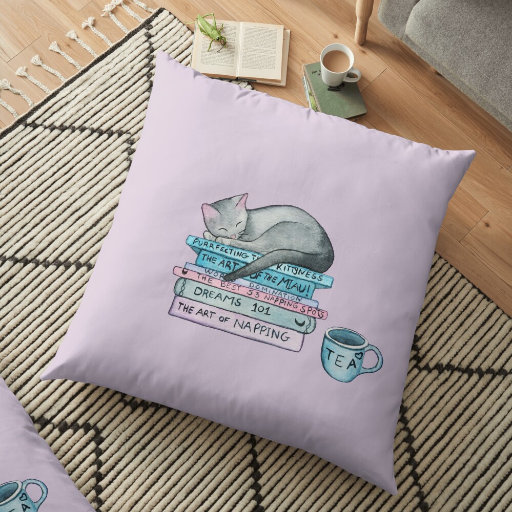The Art of the Miau Floor Pillow