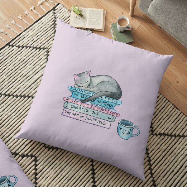 The Art of the Miau Floor Pillow