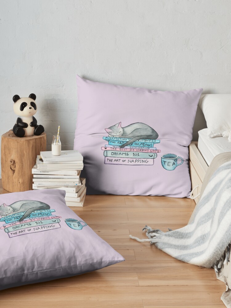 Alternate view of The Art of the Miau Floor Pillow
