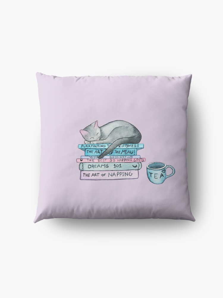 Alternate view of The Art of the Miau Floor Pillow