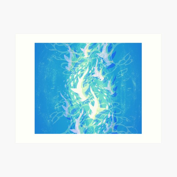 Hammerhead Migration Art Print