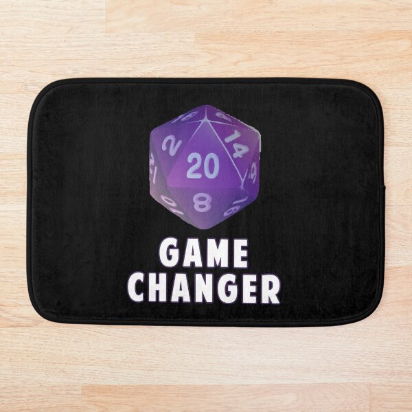 "Game Changer DND D20" Bath Mat for Sale by SuperUberLame Redbubble