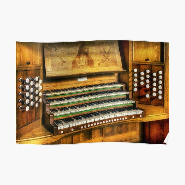 Church Organ Art Poster