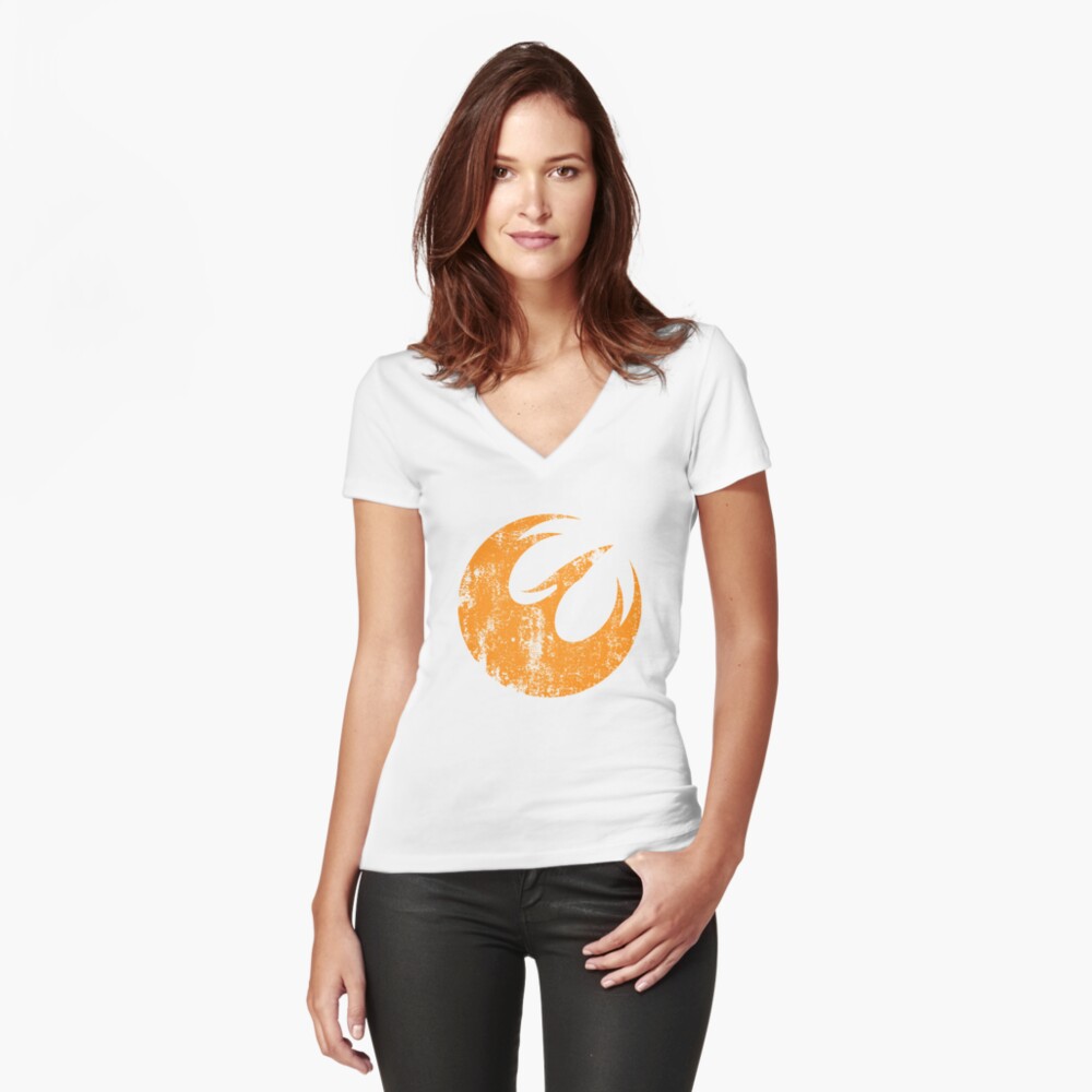 Item preview, Fitted V-Neck T-Shirt designed and sold by Logogami.