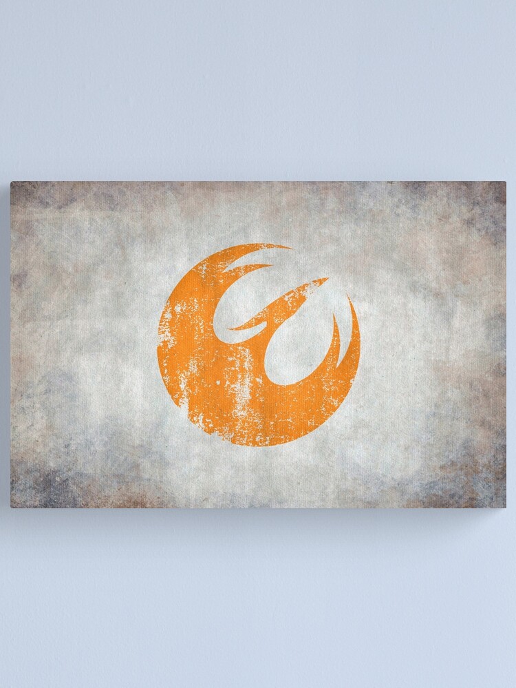 Alternate view of Phoenix Squad Logo · Distressed Canvas Print